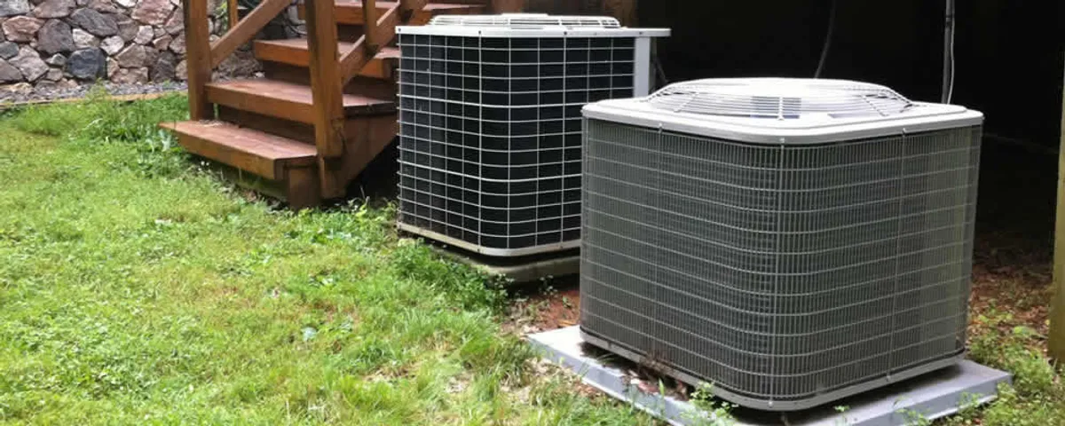 Heat pump installation and service units outside a home in Oak Park, IL